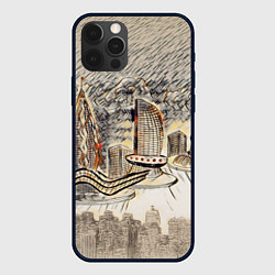 Чехол iPhone 12 Pro Max Город 2100