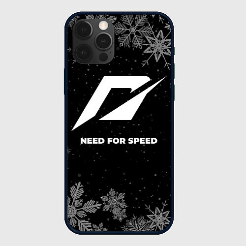 Чехол iPhone 12 Pro Max Снежный Need for Speed / 3D-Черный – фото 1