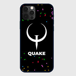 Чехол для iPhone 12 Pro Max Quake конфети, цвет: 3D-черный