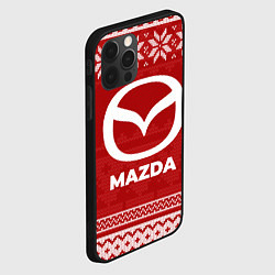 Чехол для iPhone 12 Pro Max Новогодний Mazda, цвет: 3D-черный — фото 2