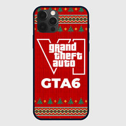 Чехол для iPhone 12 Pro Max GTA6 new year, цвет: 3D-черный