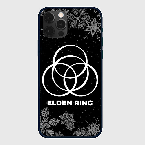 Чехол iPhone 12 Pro Max Снежный Elden Ring / 3D-Черный – фото 1