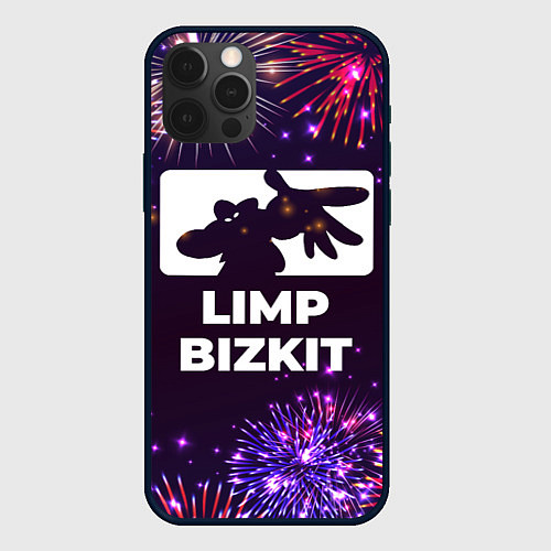 Чехол iPhone 12 Pro Max Праздничный Limp Bizkit / 3D-Черный – фото 1