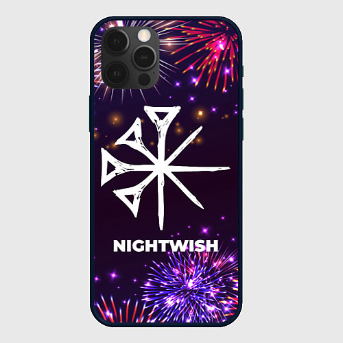 Чехол iPhone 12 Pro Max Праздничный Nightwish / 3D-Черный – фото 1