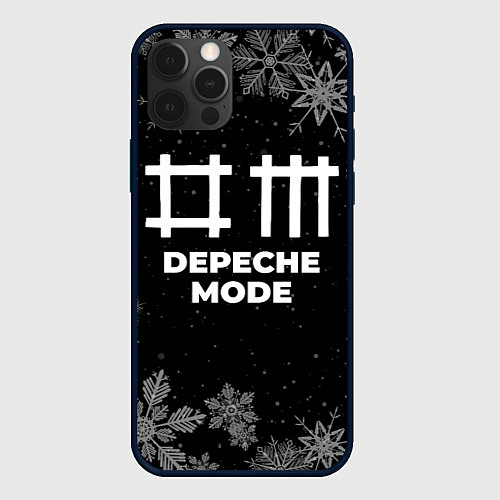 Чехол iPhone 12 Pro Max Снежный Depeche Mode / 3D-Черный – фото 1