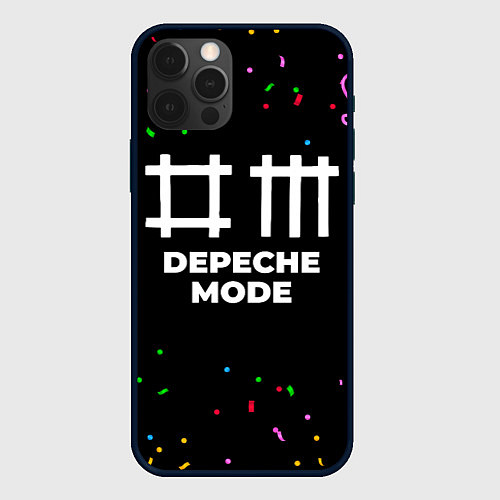 Чехол iPhone 12 Pro Max Depeche Mode конфети / 3D-Черный – фото 1