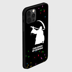 Чехол для iPhone 12 Pro Max Children of Bodom конфети, цвет: 3D-черный — фото 2