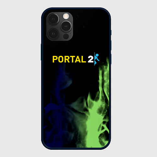 Чехол iPhone 12 Pro Max Portal fire steel / 3D-Черный – фото 1