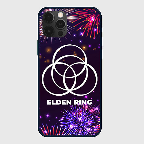 Чехол iPhone 12 Pro Max Праздничный Elden Ring / 3D-Черный – фото 1