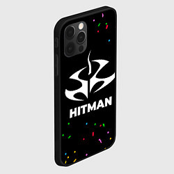 Чехол для iPhone 12 Pro Max Hitman конфети, цвет: 3D-черный — фото 2