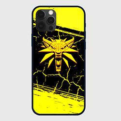 Чехол iPhone 12 Pro Max Ведьмак трещины текстура