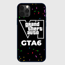 Чехол iPhone 12 Pro Max GTA6 конфети