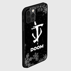 Чехол для iPhone 12 Pro Max Снежный Doom, цвет: 3D-черный — фото 2