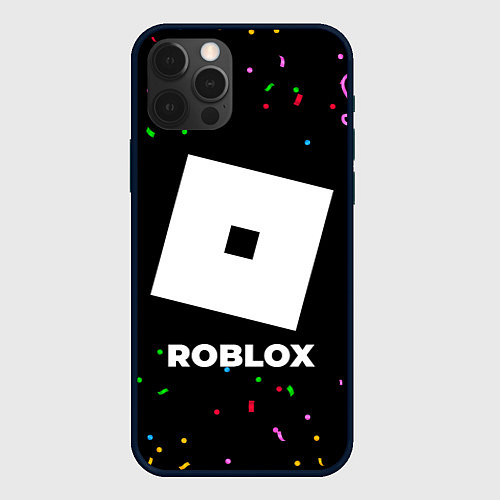 Чехол iPhone 12 Pro Max Roblox конфети / 3D-Черный – фото 1