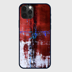 Чехол для iPhone 12 Pro Max Ржавчина красно-белая, цвет: 3D-черный