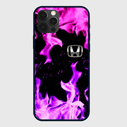 Чехол iPhone 12 Pro Max Honda flame pink