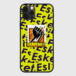 Чехол для iPhone 12 Pro Max Rainbow six pattern rap, цвет: 3D-черный