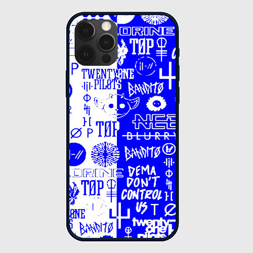 Чехол iPhone 12 Pro Max Twenty one pilots лого / 3D-Черный – фото 1