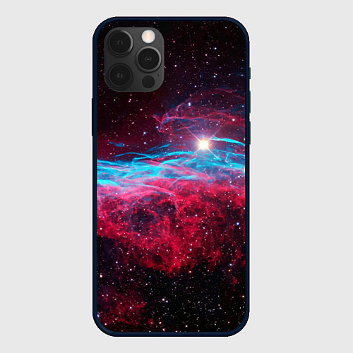 Чехол iPhone 12 Pro Max Uy scuti star - neon space / 3D-Черный – фото 1