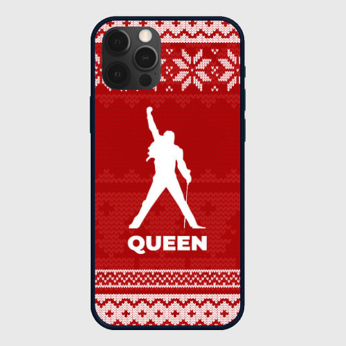 Чехол iPhone 12 Pro Max Новогодний Queen / 3D-Черный – фото 1