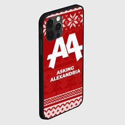 Чехол для iPhone 12 Pro Max Новогодний Asking Alexandria, цвет: 3D-черный — фото 2