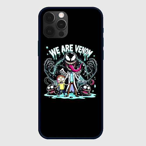 Чехол iPhone 12 Pro Max We are Venom - meme / 3D-Черный – фото 1