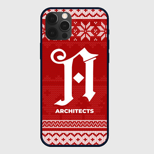 Чехол iPhone 12 Pro Max Новогодний Architects / 3D-Черный – фото 1