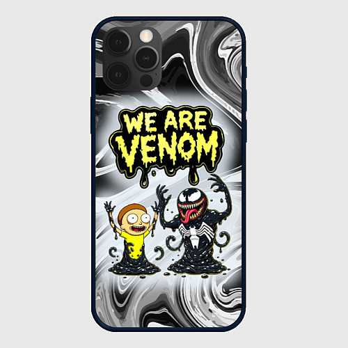 Чехол iPhone 12 Pro Max We are Venom - Morty / 3D-Черный – фото 1