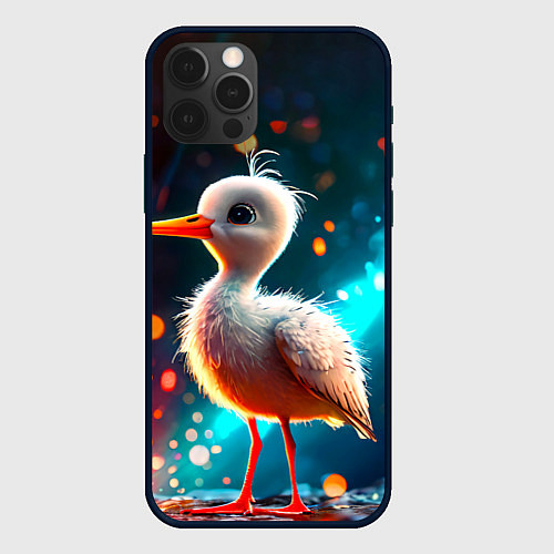 Чехол iPhone 12 Pro Max Аистенок / 3D-Черный – фото 1