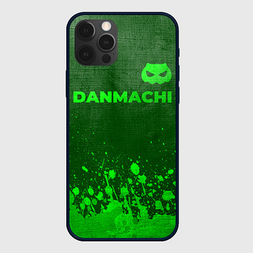 Чехол iPhone 12 Pro Max DanMachi - green gradient посередине / 3D-Черный – фото 1