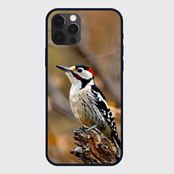 Чехол iPhone 12 Pro Max Дятел в лесу
