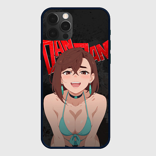 Чехол iPhone 12 Pro Max Momo boobs / 3D-Черный – фото 1