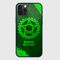 Чехол iPhone 12 Pro Max Black Butler - green gradient