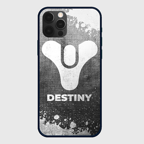 Чехол iPhone 12 Pro Max Destiny - grey gradient / 3D-Черный – фото 1