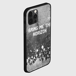 Чехол для iPhone 12 Pro Max Bring Me the Horizon - grey gradient посередине, цвет: 3D-черный — фото 2