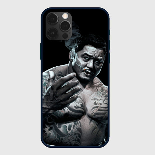 Чехол iPhone 12 Pro Max Ma Dong Seok - yakudza / 3D-Черный – фото 1