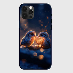 Чехол iPhone 12 Pro Max Милые влюбленные совушки