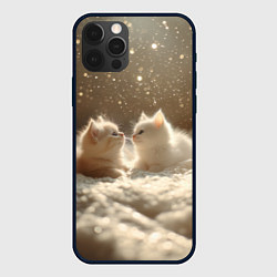 Чехол iPhone 12 Pro Max Белые милые котята