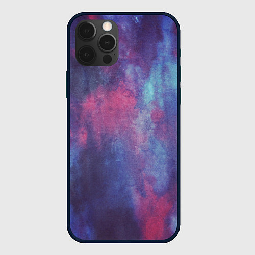 Чехол iPhone 12 Pro Max Тай-дай космос / 3D-Черный – фото 1