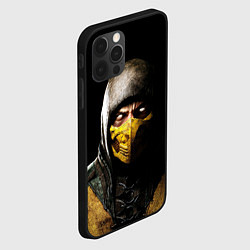 Чехол для iPhone 12 Pro Max Mortal kombat Scorpion - кто следующий, цвет: 3D-черный — фото 2