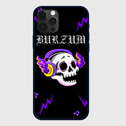 Чехол iPhone 12 Pro Max Burzum неоновый череп