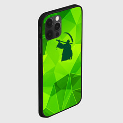 Чехол для iPhone 12 Pro Max Children of Bodom green poly, цвет: 3D-черный — фото 2