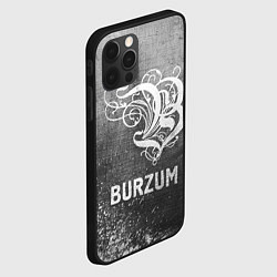 Чехол для iPhone 12 Pro Max Burzum - grey gradient, цвет: 3D-черный — фото 2