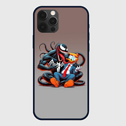 Чехол iPhone 12 Pro Max Venom and Duck-Donald - ai art fantasy