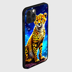 Чехол для iPhone 12 Pro Max Гепард в звездную ночь, цвет: 3D-черный — фото 2