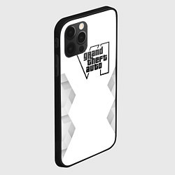 Чехол для iPhone 12 Pro Max GTA6 white poly, цвет: 3D-черный — фото 2