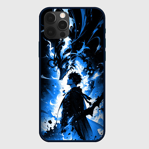 Чехол iPhone 12 Pro Max Поднятие уровня в одиночку - восстань / 3D-Черный – фото 1