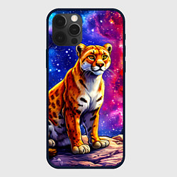 Чехол для iPhone 12 Pro Max Пума и звездное небо, цвет: 3D-черный