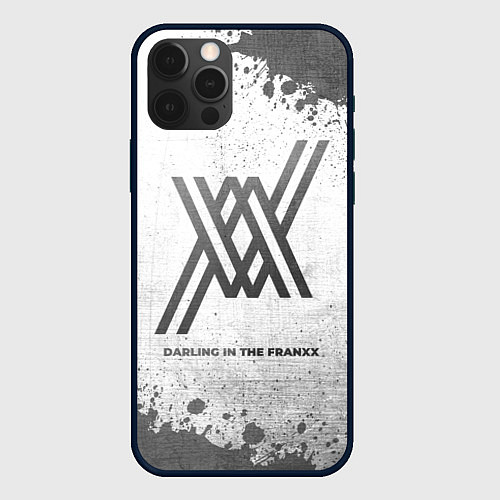 Чехол iPhone 12 Pro Max Darling in the FranXX - white gradient / 3D-Черный – фото 1