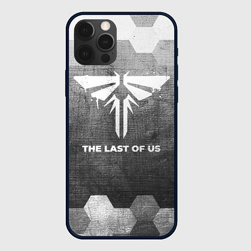 Чехол iPhone 12 Pro Max The Last Of Us - grey gradient / 3D-Черный – фото 1